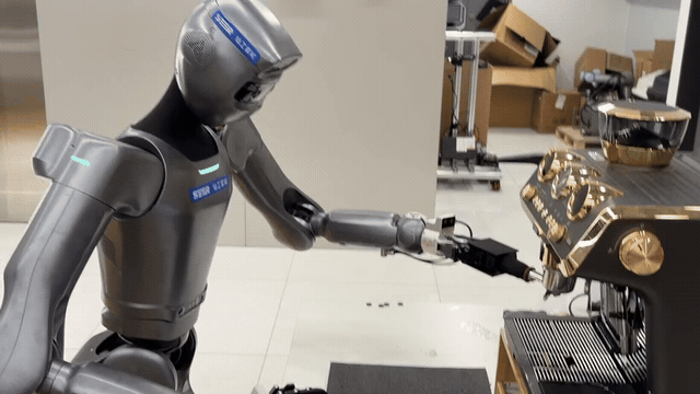 Robot making coffee