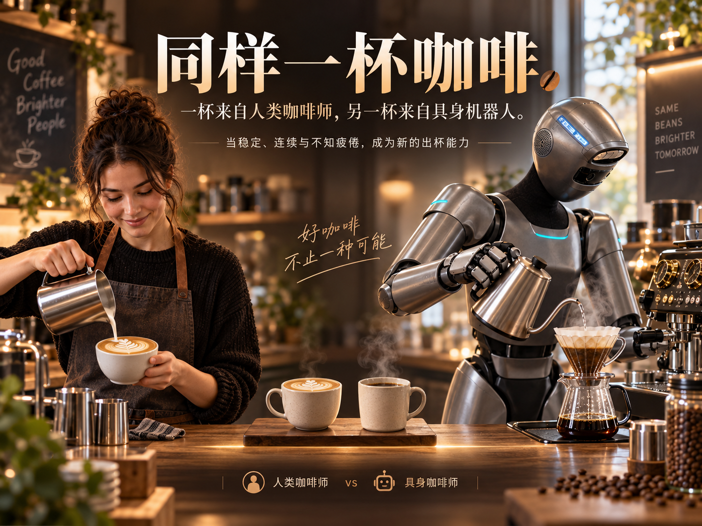 人类咖啡师 VS 具身咖啡师,你会怎么选?
