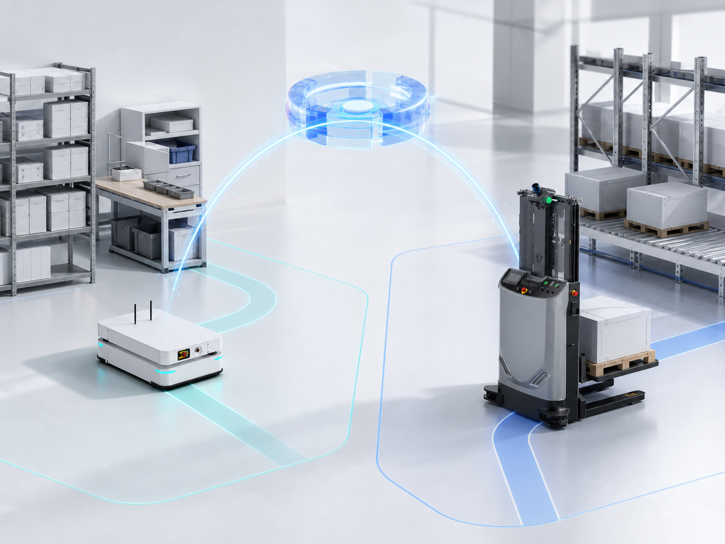 What is a "Scene" in M4: How a Dispatching System Manages Multiple Robot Operating Environments