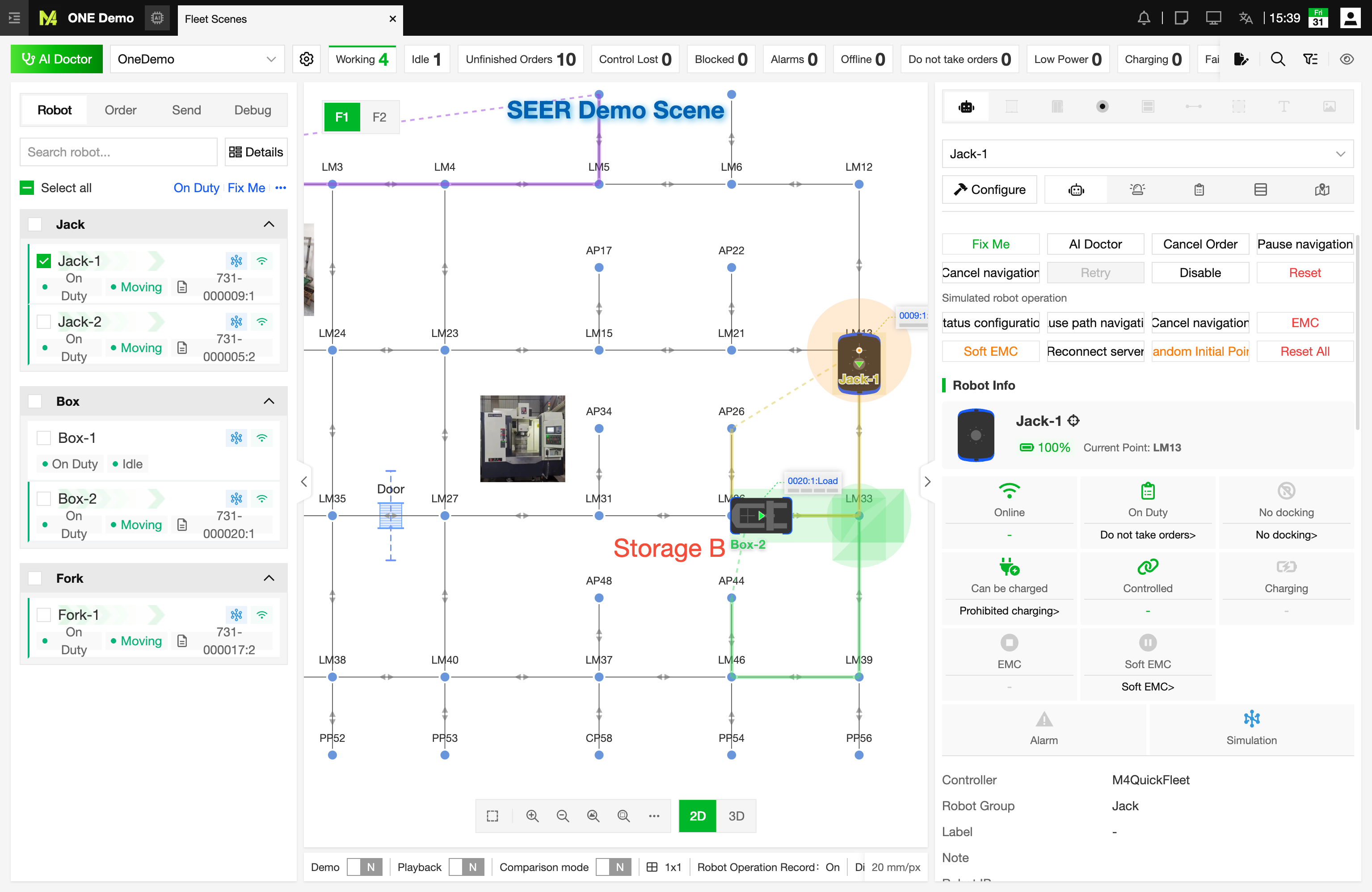 Global overview of the M4 Scene Operational Interface