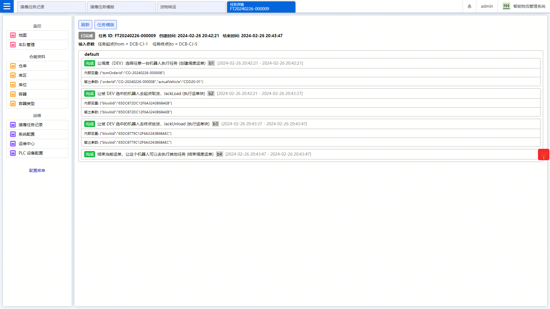 example ft template run workflow details